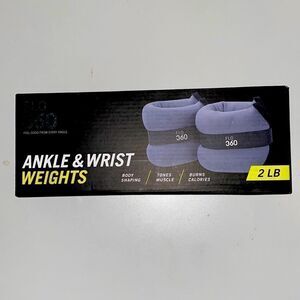 Flo 360 Ankle & Wrist Weights 1 Lb Each (2 Lb Set) Gray